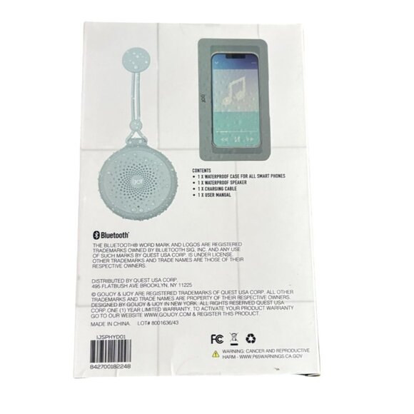 iJoy Hydro-Tunes Combo Pack Shower Speaker And Case-NIB - Picture 3 of 5